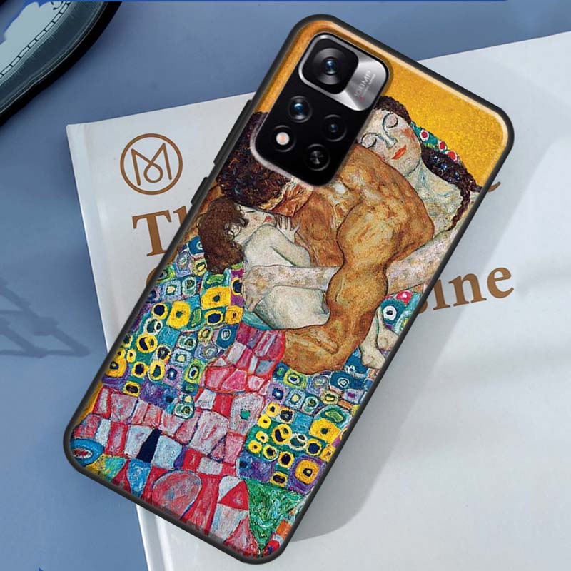Чехол для телефона Xiaomi Redmi 13C 10C 12C 14C Redmi Note 14 13 Pro 12 11 9 10 9S 10S 11S 12S с картиной Густава Климта "Поцелуй"
