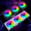 12cm ARGB 4 Pin Computer Case Fan Quiet Cooling 12V Large Air Volume 800-1600RPM For Desktop Gaming PC Build