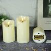 3-Pack Flameless LED Candle with Remote 3D Wick Real Wax Paraffin Candle Operated LED Candles Festive Christmas Decoration