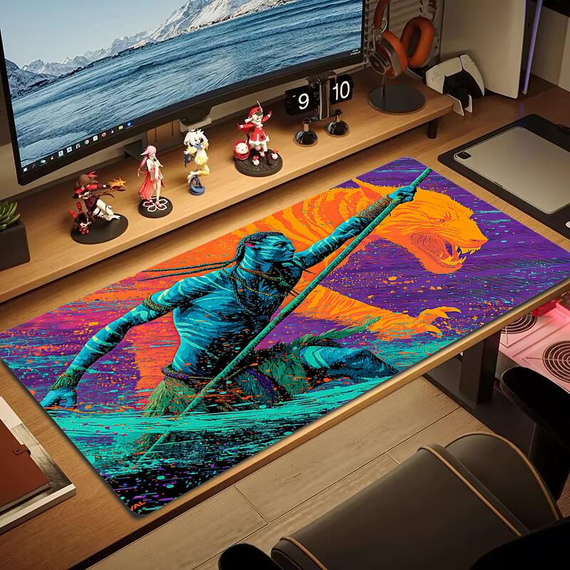 Avatar Color Mouse Pad Large Gaming Table Cushion Non-slip Laptop Tablet Big Mousepad XXL Mat Mini PC Playmat With Lock edge