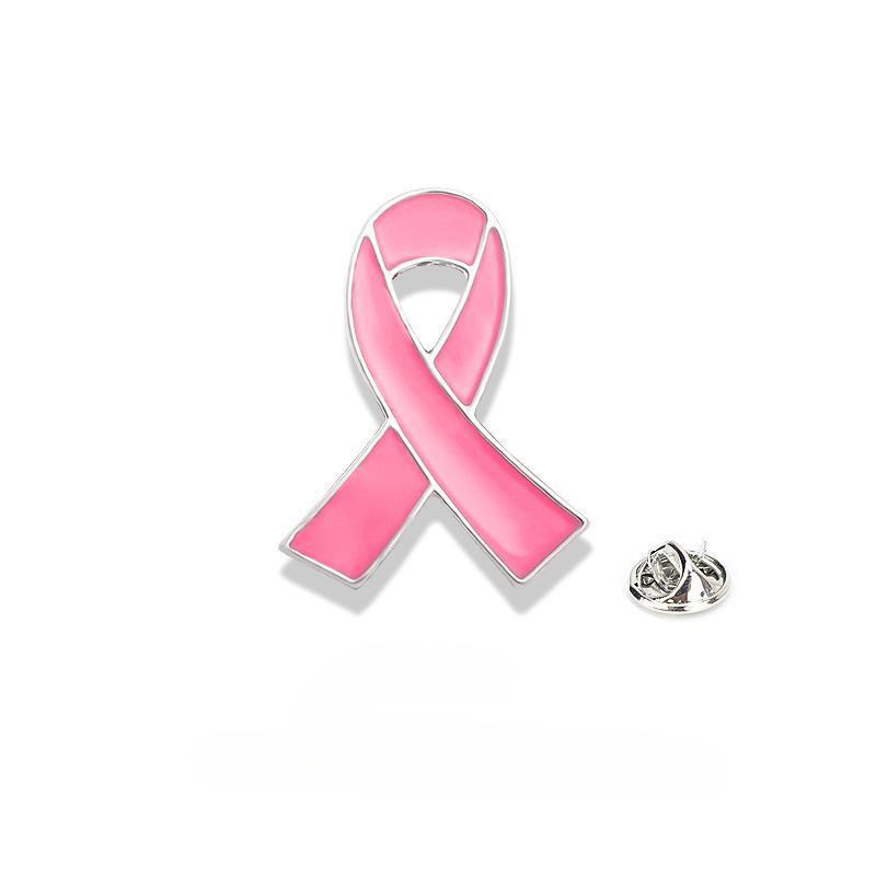 Розовая брошь в виде ленты «Любовь» для борьбы с раком груди и СПИДом, микроглава, одежда, школьный портфель, аксессуары