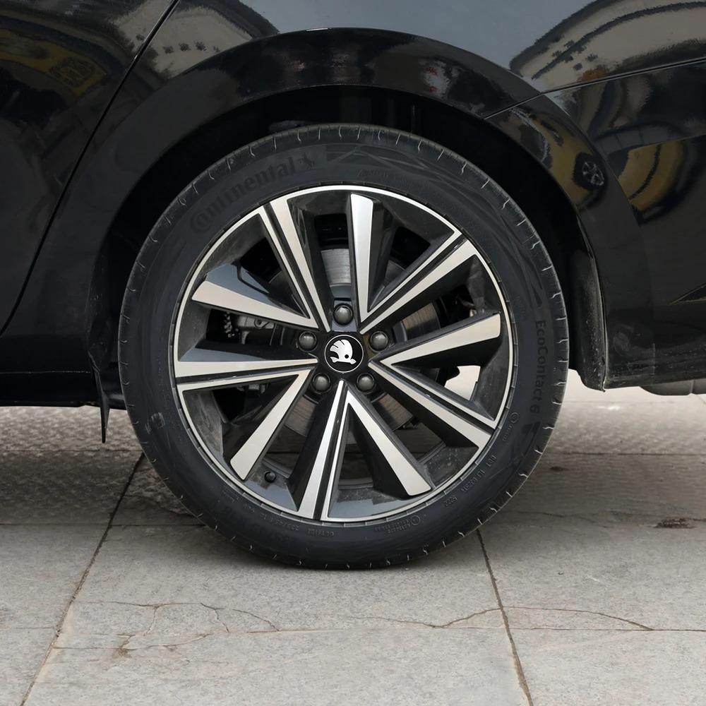 4Pcs/Set Multi-Platfrom Wheel Center Hub Caps Stickers Tire Rim Covers for Skoda Octavia VRS Vision Kodiaq Favorit Rapid Fabia S