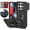 Бронированный противоударный защитный чехол для камеры со слайдер-объективом для Xiaomi 14T Pro Mi14T 14 T с магнитным кольцом-держателем, задняя крышка, чехлы