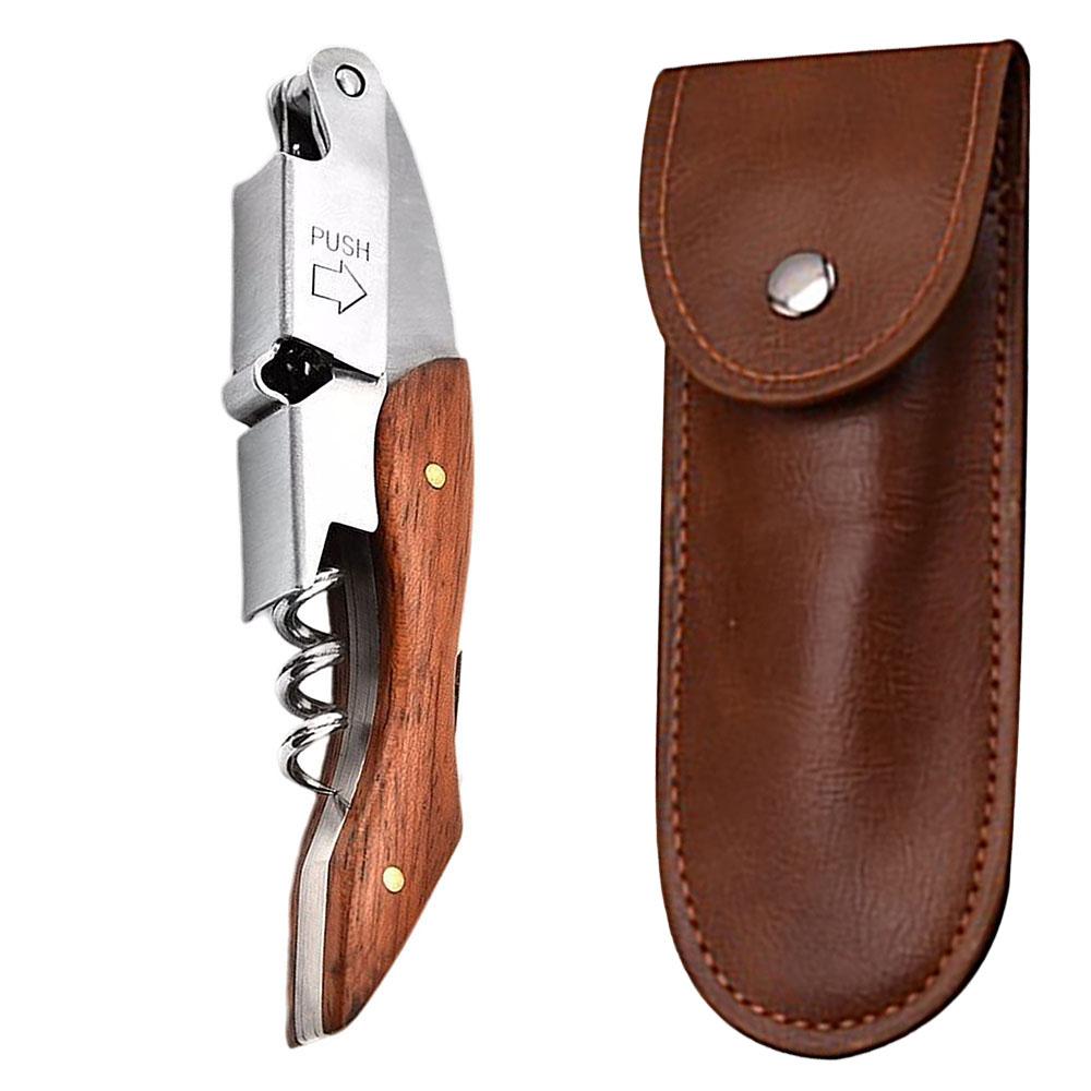 Открывалка для вина и пива, персонализированный штопор для официантов из нержавеющей стали с резаком для фольги