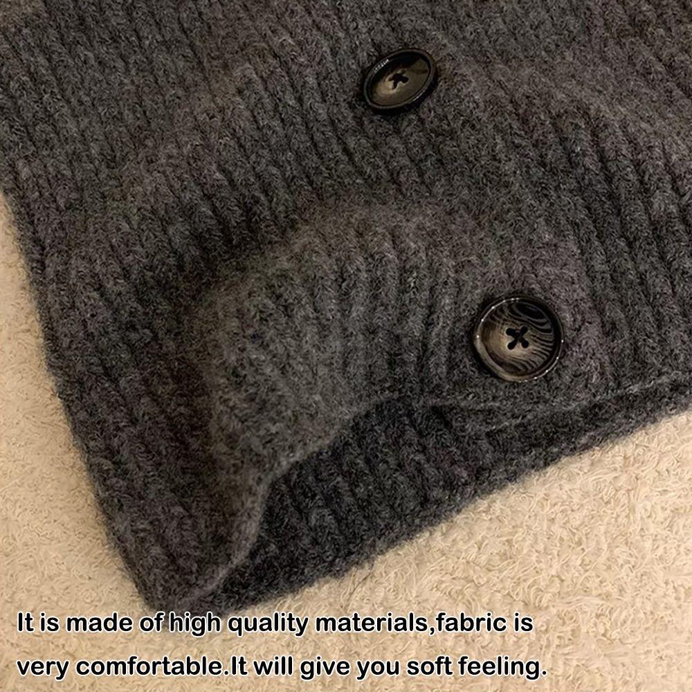 Knitted Knitted Scarf Solid Color Neck Warmer Fashion Cross Scarf Women