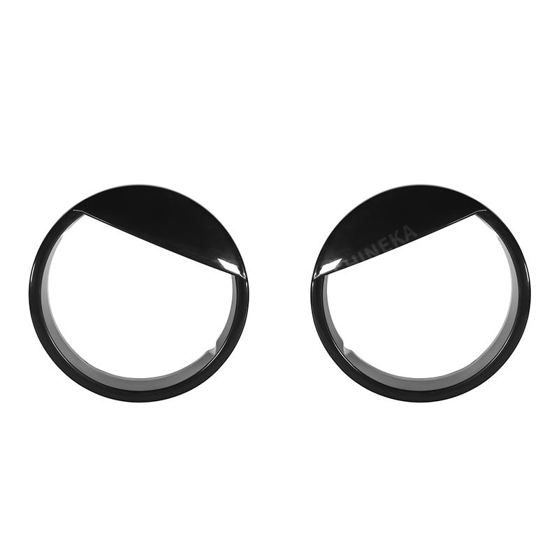 SHINEKA Car Front Headlight Lamp Decoration Cover for Jeep Wrangler TJ 1997 1998 1999 2000 2001 2002-2006 Exterior Accessories