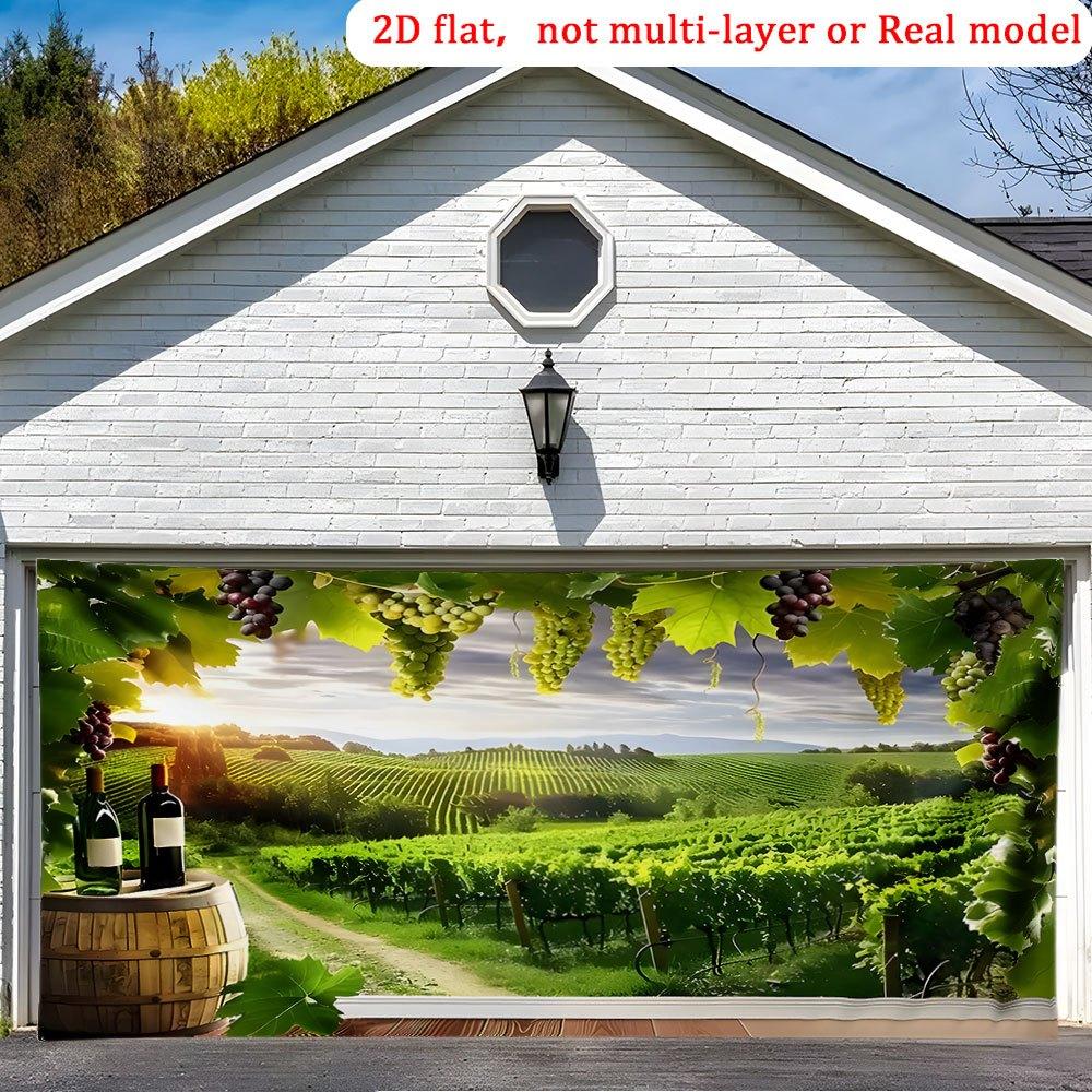 One large-sized 2D printed banner featuring the theme of sunset bats from a wine estate -