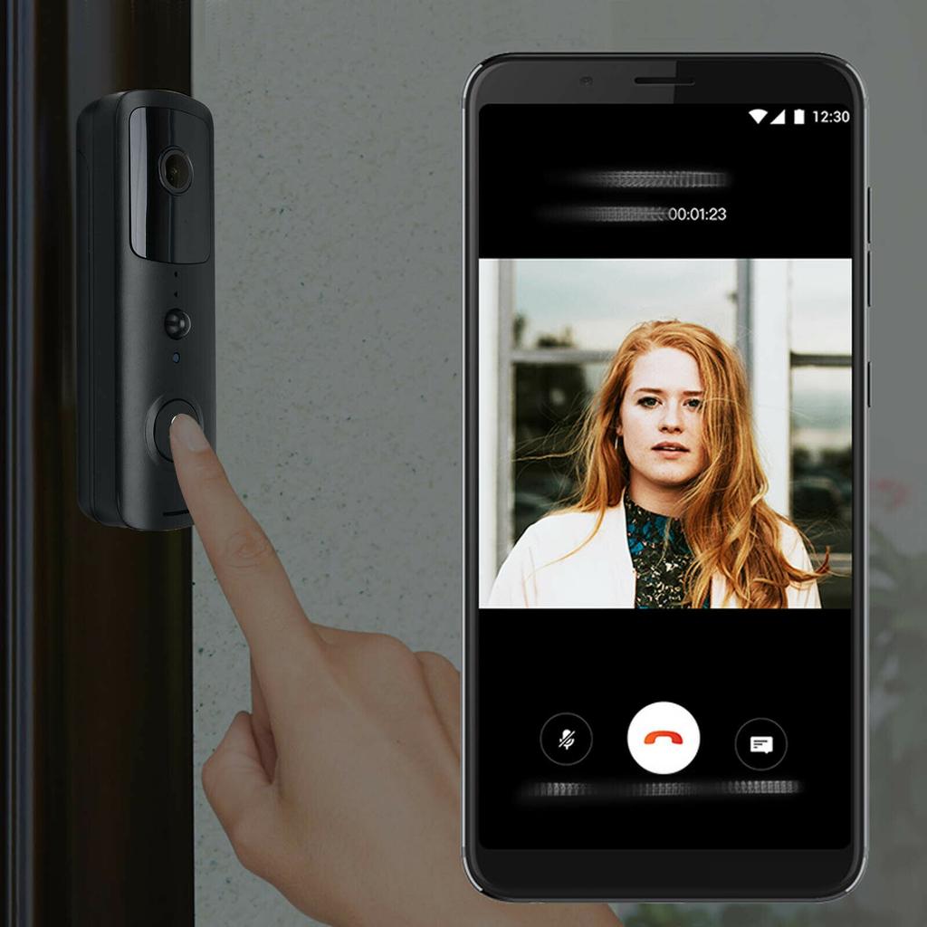 Умный видеодомофон 1080P, Wi-Fi, беспроводной домофон, дверное кольцо, камера, звонок, безопасность, простота установки и использования, прочный и долговечный для жилых домов, отелей