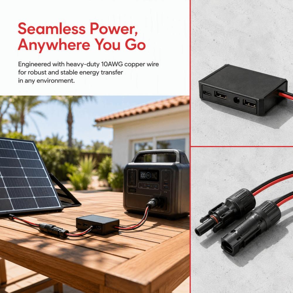 Regulated Output 5V 12V Solar Panel Voltage Stabilizer Fast Charging Adapter Phone Charging