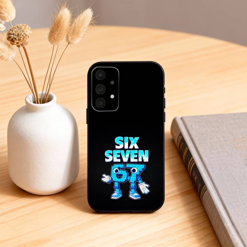 67 S-Six S-Seven Phone Case For Samsung S25,24,23,22,30,21,10,9,Ultra,Plus,Lite,FE,4,5 G Soft Black Case