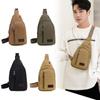 Men Shoulder Bags New Waist Packs Sling Crossbody Pack Outdoor Sport Chest Packet Daily Picnic Canvas Casual Messenger Bag Bolsa