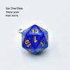 Cross-Border 20-Sided Acrylic Dice with Pearl Texture for Role-Playing DIY Accessories