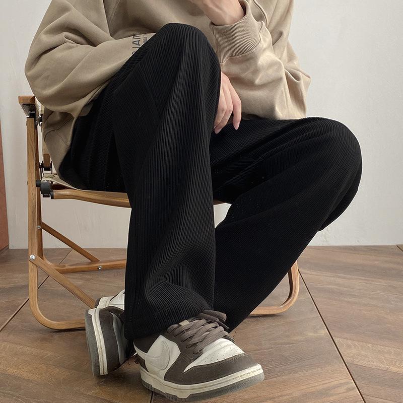 Men's Oversized Drapey Japanese-Style Ripped Casual Pants