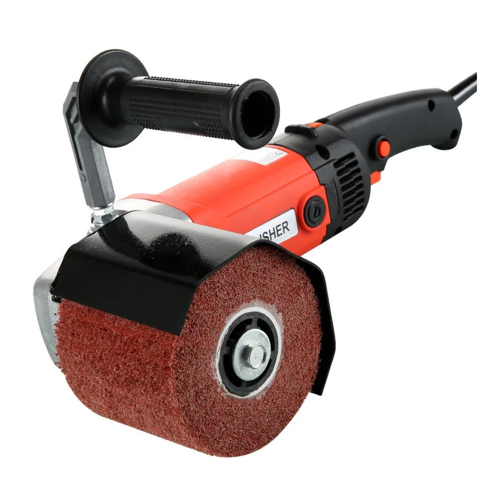 Handheld Metal Burnishing Machine 1400W 220V Electric Sander Polisher Wire Drawing Machine for Wood Stainless Steel Polishing