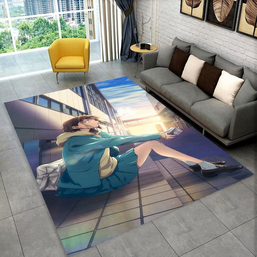 3D Cartoon Blue Box Ao No Hako Love Anime Hina Carpet Rug for Home Living Room Bedroom Sofa Doormat Decor,kid Non-slip Floor Mat