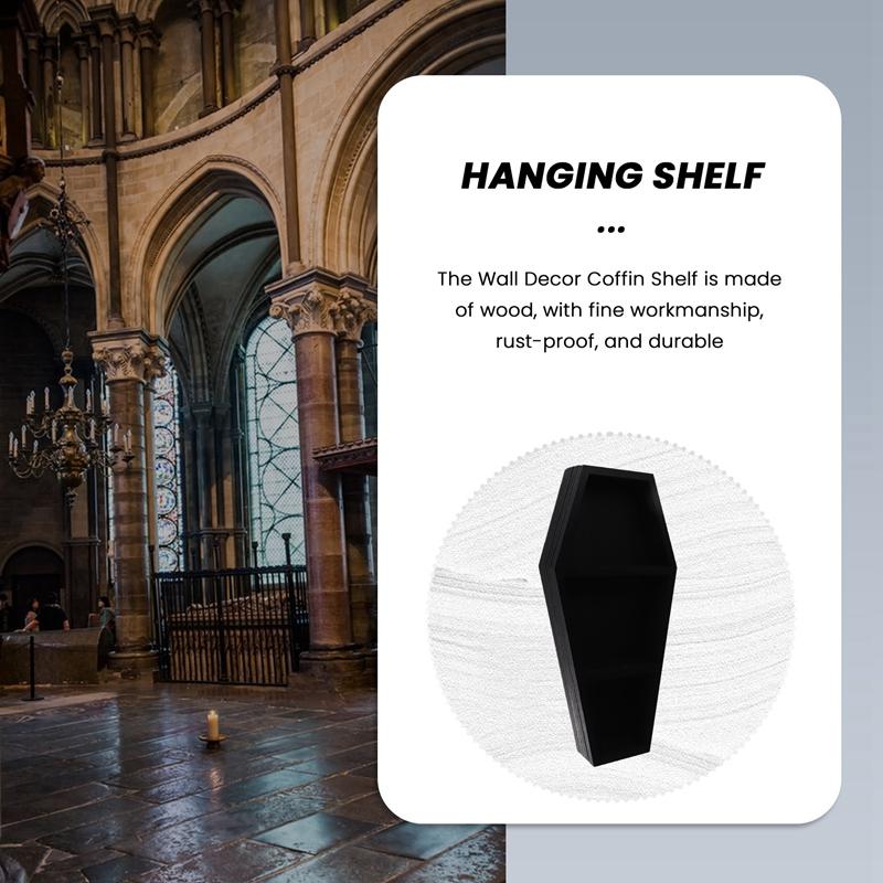 Coffin Shelf Decoration Witch Shelf Oddities Hanging Shelf Coffin Makeup Shelf Gothic Decor Floating Shelves Wall Decor