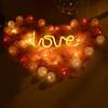 Романтическая светодиодная неоновая вывеска LOVE - Идеально подходит для предложений, дней рождения и украшения вечеринок