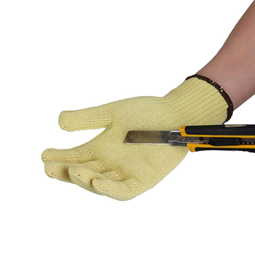 Aramid Knitted Flame-Resistant Heat-Insulated Anti-Cut Fireproof Gloves