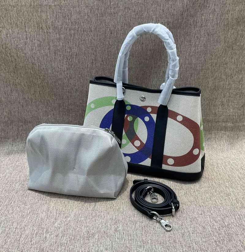 Новая натуральная кожа верхний слой коровья кожа TOGO кожа с брезентовой садовой сумкой модная печатная сумка