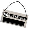 Vintage-inspired Wooden Wifi Password Hanging Sign Plaque Chalkboard for Home Hotel Look 20x10cm