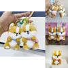 Lovely Corgi Dog Plush Toy Keychain Bag Bright Yellow Cartoon Doll Gift For All Ages