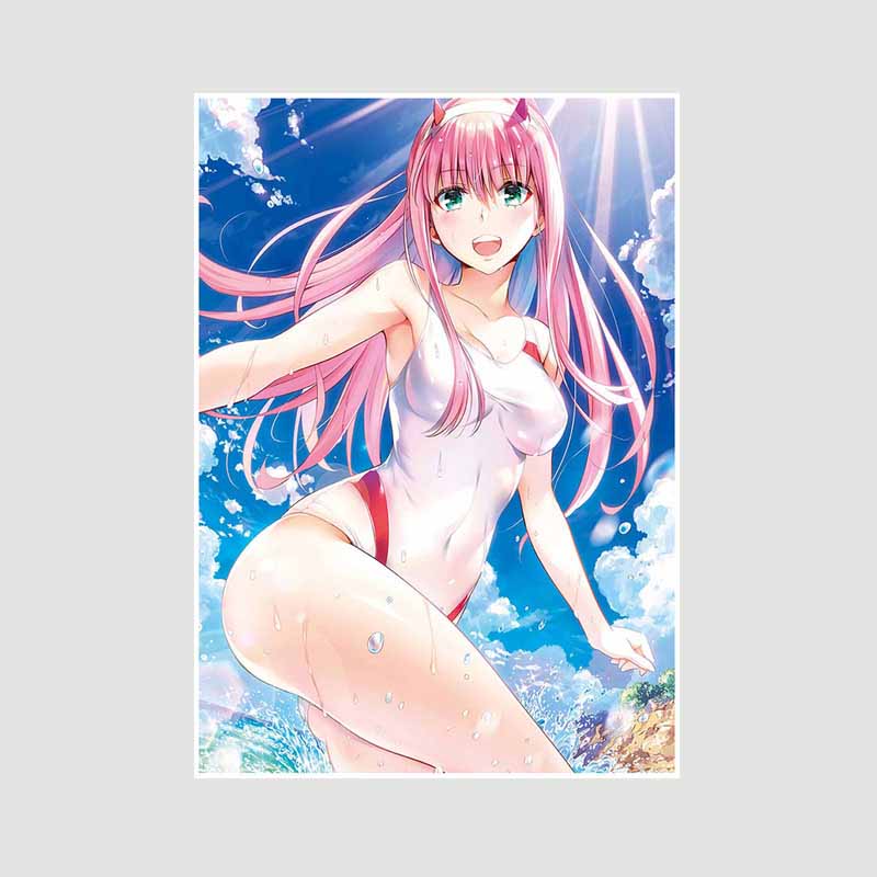 Белая книга Аниме Плакаты Художественная живопись Классика Аниме Darling in The Franxx Плакат Домашний декор Фреска Гостиная Украшения Принты Картины Подарки