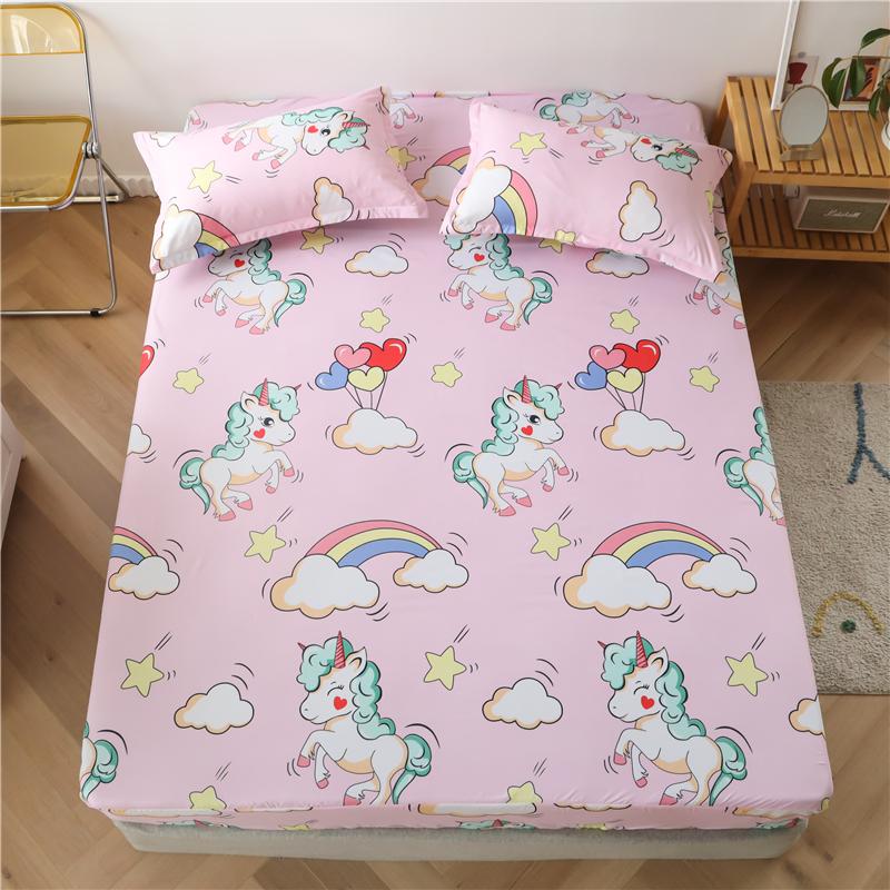 Bonenjoy Sheet On Rubber Band Kids Bed Sheet Cartoon Cars Printed Fitted Sheet For Boy Single Fitted Bed Sheet With Pillowcase