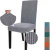 Jacquard Dining Chair Cover Spandex Elastic Stretch Long Back Chair Slipcover Case for Chairs Kitchen Hotel Wedding Banquet