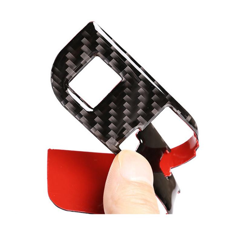 Для Toyota Highlander 2015 2016 2017 2018 центр управления механизмом переключения панель боковая кнопка рамка наклейка из углеродного волокна