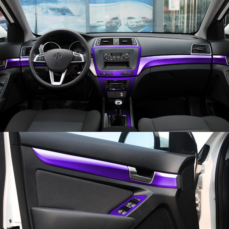 BAIC Senova X65 Внутренний декор из углеродного волокна и пленка для изменения цвета консоли Weiwang S50