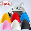 DIY Cute Cat Ears Decoration Helmet Motorcycle Electric Car Helmet Styling Double-sided Stickers Decor Helmet Accessories Tools