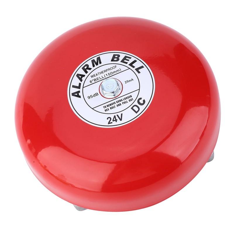 CB-6B 95dB Metal Electric Round Alarm Bell School Home Factory Security Alarm Bell