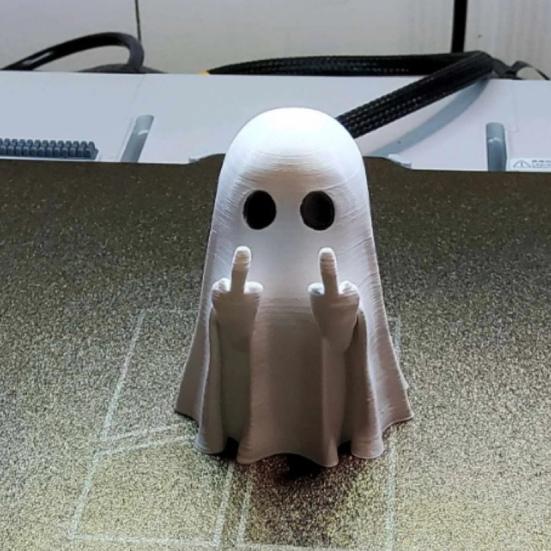 Привидение Орнамент Жуткий Средний Палец Привидение Украшение Хэллоуин Статуэтка Ужас Праздничная Атмосфера Фигурка