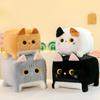 Square Cat Plush Toy Kitten Doll Doll Machine Children's Doll Pillow Birthday Gift