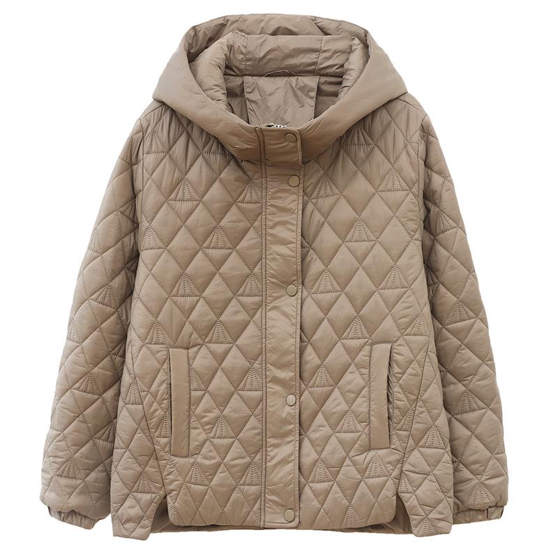 Women's 2024 Lightweight Petite Quilted Cotton Coat - Autumn/Winter Fashion