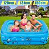 120/130/150cm Blue Children Bathing Tub Baby Home Use Paddling Pool Inflatable Swimming Pool Freeshipping Kids Inflatable Pool