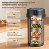 3.2L Термоконтейнер для ланча Bento многофункциональный Горячая еда Нержавеющая сталь Многослойный Отдельный Контейнер Посуда Коробка Набор