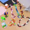 4 Pieces Of Fun And Educational Twist Music Puzzle Toys For Kids These Are Also Vent Deformation Rope Knot Pressure Toys