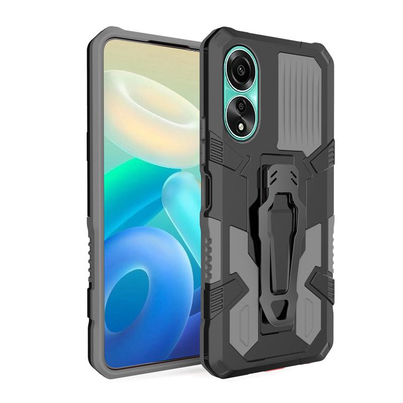 Военный бронированный чехол-подставка с клипсой для ремня для OPPO Reno 10 Pro 5G Защитный магнитный противоударный чехол с полной защитой для бизнеса