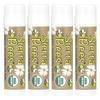 Organic Lip Balm, 4 Pack, 0.15 Oz (4.25 G) Each