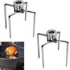 Rotating Fix Fork Barbecue Skewer Oven Accessories Steel Food Spit Grade Tool Skewer Meat Forks J5V7