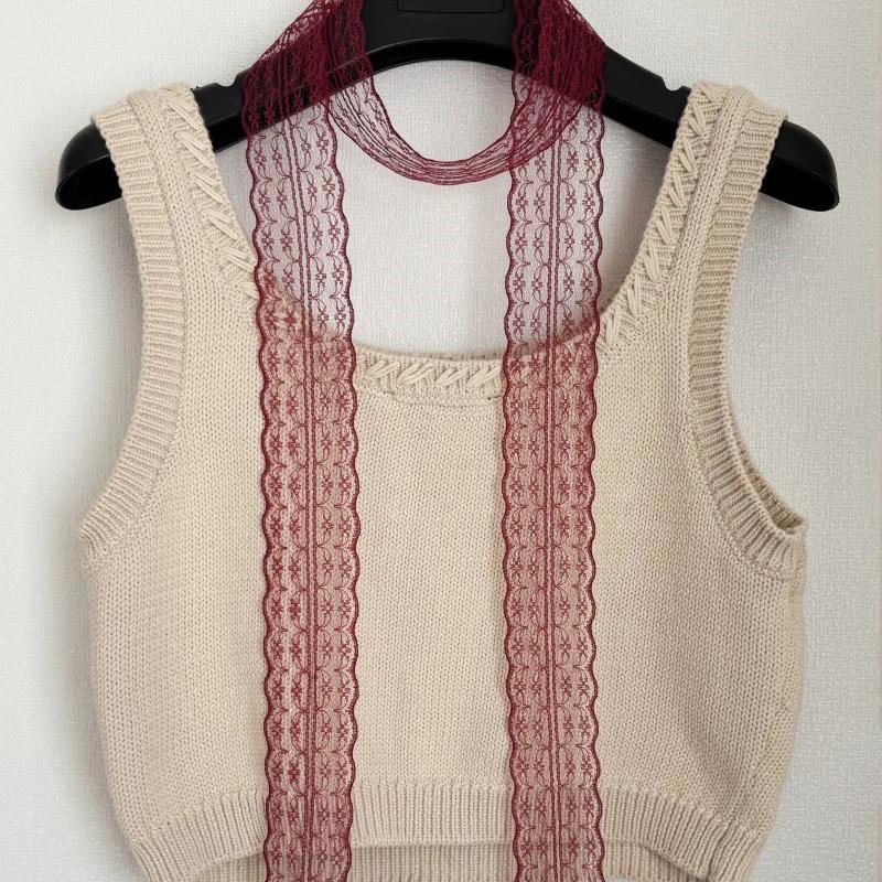 Y2K Women Narrow Long Scarf Solid Color Silk Black Bag Ribbon Headbands Choker Floral Lace Scarf