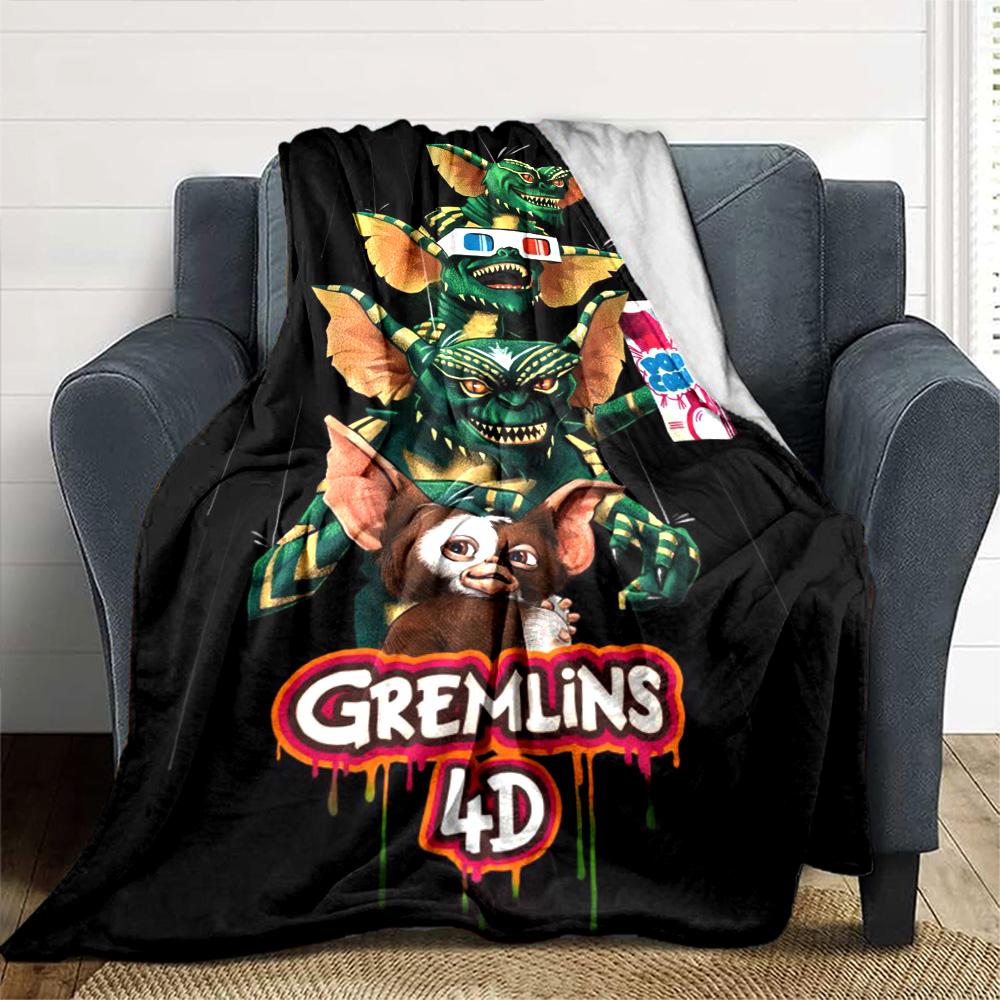 Gremlins Blanket Comfortable Suitable for Bed Sofa Couch for All Occasions Modern Gift for Travel Home Birthdays