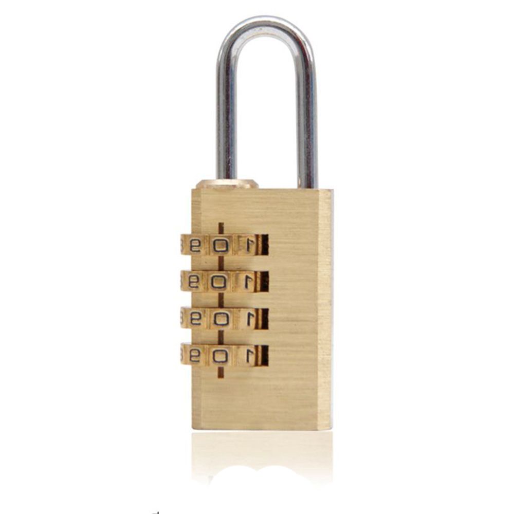 Mini Resettable Code Locks Pure Cooper Padlock Password Code Brass Combination Lock Password Lock