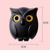 1 шт. Пластиковые крючки для ключей в форме совы без дырокола для входа в гостиную, самоклеящиеся настенные крепления для организации хранения