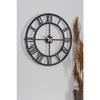 Muyika Roman Numeral Metal Black Wall Clock 50x50cm Mds-50