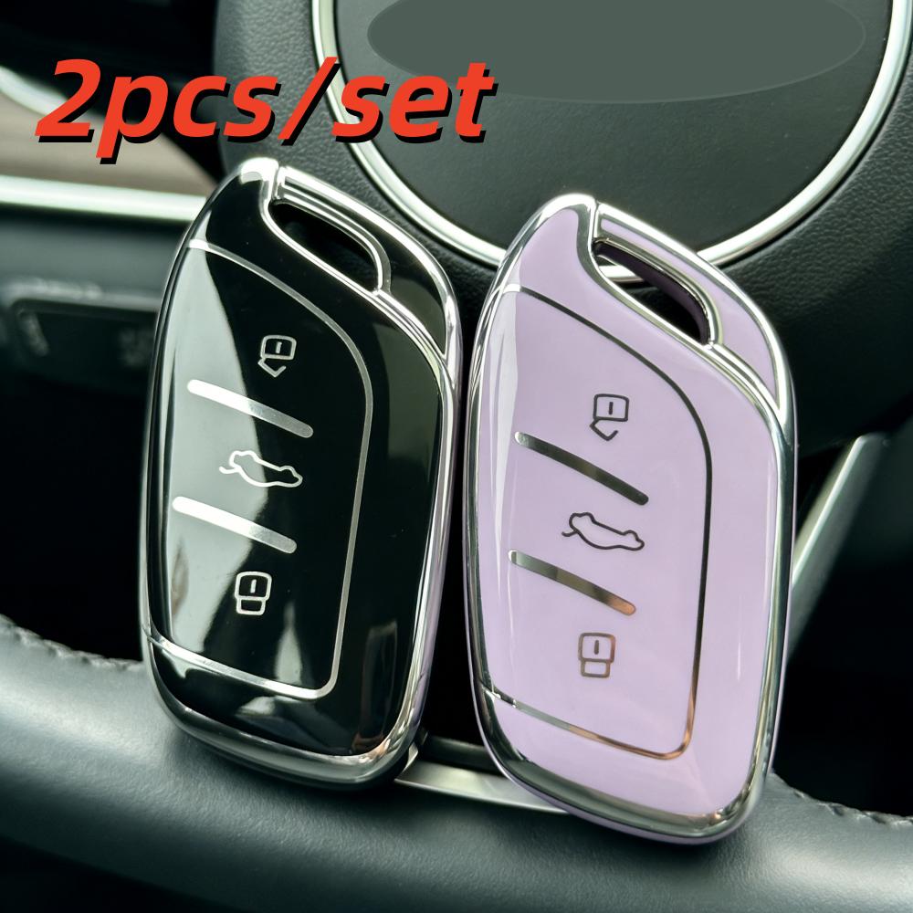 2 шт. Чехлы-футляры для брелока автомобиля Roewe RX5 I6 I5 RX3 RX8 ERX5 MG5 Saic MG ZS EV MG6 EZS HS EHS 2019 2020 3 Кнопки