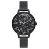 Watch Celestial 34mm Face Matte Black Mesh Belt OB16GD16 [Olivia Burton] Women's [Item]