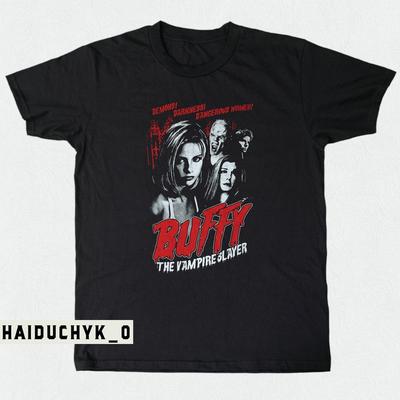 Buffy The Vampire Slayer Cult Poster Juniors Unisex Black T-shirt Size S-5XL Unisex T-Shirt