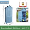 Outdoor Anti-Corrosion Solid Wood Garden Storage Cabinet with Sun Protection